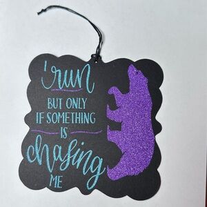 Bear wall decor glitter handmaid sign